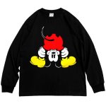 画像4: Unisex Upside down mickey &  goofy print Crew Neck vintage sweatshirt Pullover ユニセックス 男女兼用 逆さま ミッキー グーフィー 古着風 プリントスウェット トレーナー (4)