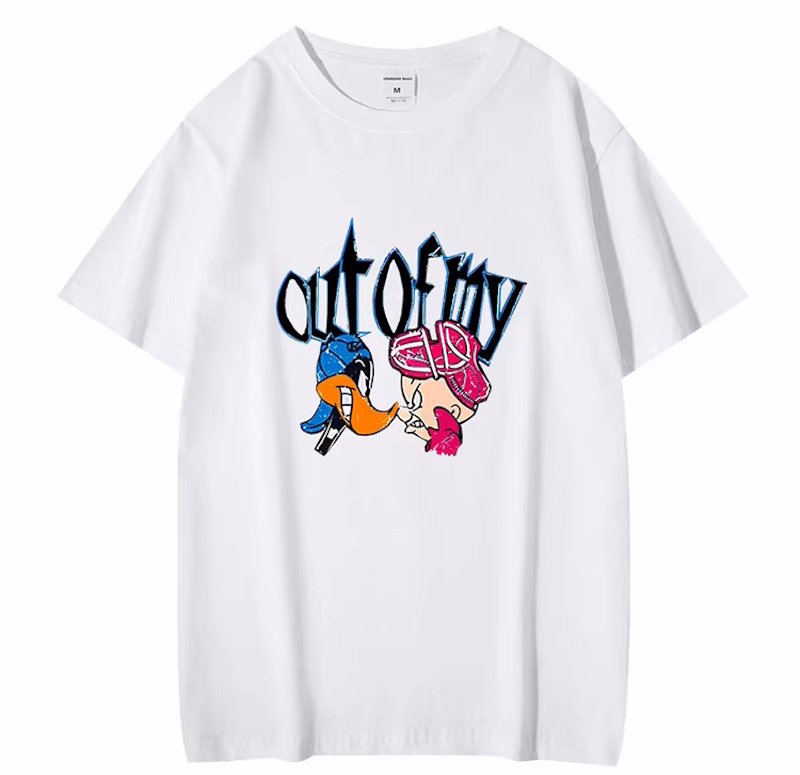画像1: unisex Out of my Clay Smith Print Short Sleeve T-Shirt　クレイスミスプリントラウンドネック Tシャツ ユニセックス 男女兼用 (1)