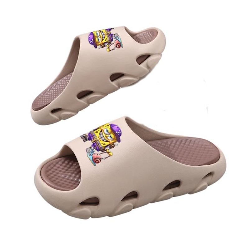 画像2: Unisex Spongebob Soft Sole Sandal Slippers, Kids' flip flops  Beach sandals  ユニセックス男女兼用 スポンジボブフリップフロップ  シャワー ビーチ サンダル (2)