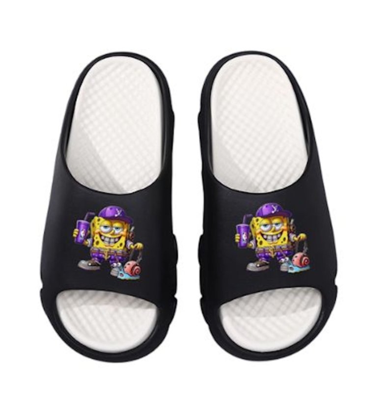 画像5: Unisex Spongebob Soft Sole Sandal Slippers, Kids' flip flops  Beach sandals  ユニセックス男女兼用 スポンジボブフリップフロップ  シャワー ビーチ サンダル (5)