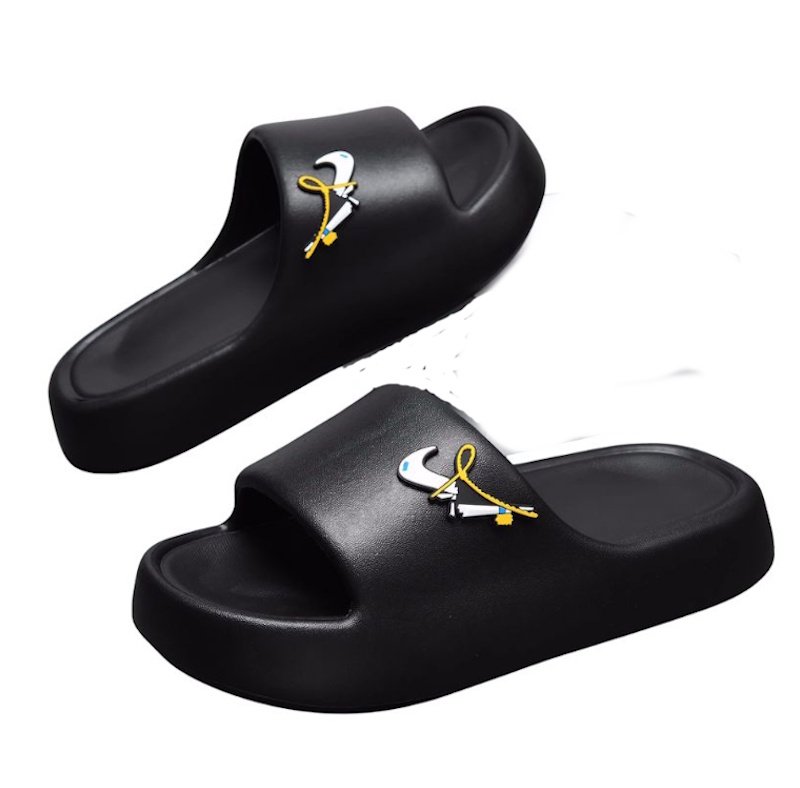 画像2: Unisex Broken Swoosh Soft Sole Sandal Slippers, Kids' flip flops  Beach sandals  ユニセックス男女兼用 ブロークンスオッシュフリップフロップ  シャワー ビーチ サンダルキッズ用サイズもあり (2)