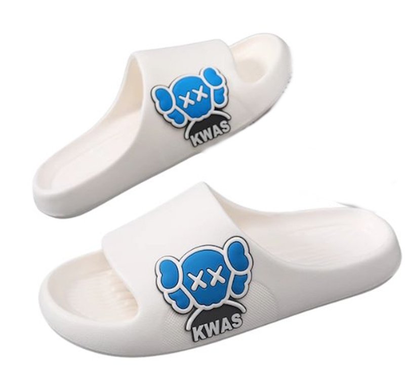 画像1: Unisex kaws Soft Sole Sandal Slippers  Beach sandals  ユニセックス男女兼用 ブルーカウズフリップフロップ  シャワー ビーチ サンダル (1)