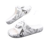 画像1: Unisex Snoopy & Landscapes Soft Sole Sandal Slippers  Beach sandals  ユニセックス男女兼用スヌーピー&スケッチ画フリップフロップ  シャワー ビーチ サンダル (1)