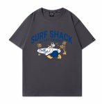 画像7: unisex surfer donald duck Print Short Sleeve T-Shirt　サーファードナルドダックプリントラウンドネック Tシャツ ユニセックス 男女兼用 (7)