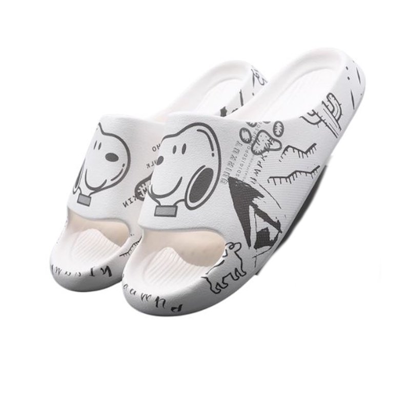 画像2: Unisex Snoopy & Landscapes Soft Sole Sandal Slippers  Beach sandals  ユニセックス男女兼用スヌーピー&スケッチ画フリップフロップ  シャワー ビーチ サンダル (2)