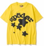 画像1: unisex Sp5der Star Print  Short Sleeve T-Shirt　Sp5der星スタープリントラウンドネック Tシャツ ユニセックス 男女兼用 (1)