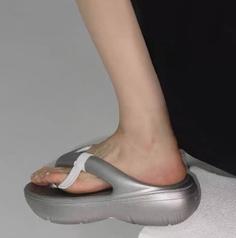 画像8: Thick-soled EVA thong fashionable sandals slippers　プラットフォーム厚底トングサンダルスリッパビーチサンダル (8)