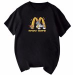 画像3: unisex  know wore  Tom and Jerry & M logo Print Short Sleeve T-Shirt　トムとジェリー＆Mロゴプリントラウンドネック Tシャツ ユニセックス 男女兼用 (3)