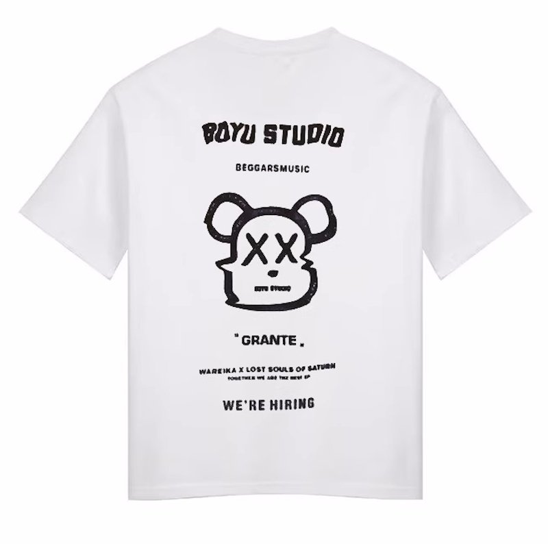 画像1: unisex kawsbear double-sided print  Short Sleeve T-Shirt　カウズベアダブルプリントラウンドネック Tシャツ ユニセックス 男女兼用 (1)