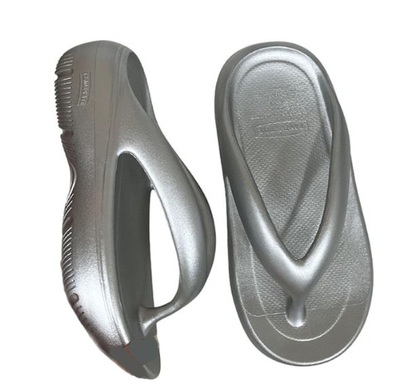 画像4: Thick-soled EVA thong fashionable sandals slippers　プラットフォーム厚底トングサンダルスリッパビーチサンダル (4)