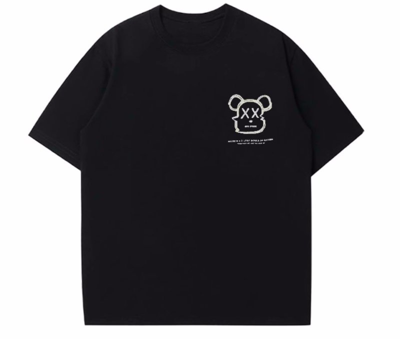 画像4: unisex kawsbear double-sided print  Short Sleeve T-Shirt　カウズベアダブルプリントラウンドネック Tシャツ ユニセックス 男女兼用 (4)