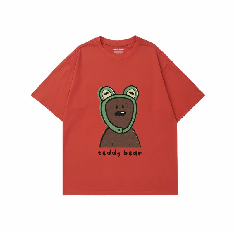 画像10: unisex  Masquerade Bear Print Short Sleeve T-Shirt　なりすましベア熊プリントラウンドネック Tシャツ ユニセックス 男女兼用 (10)
