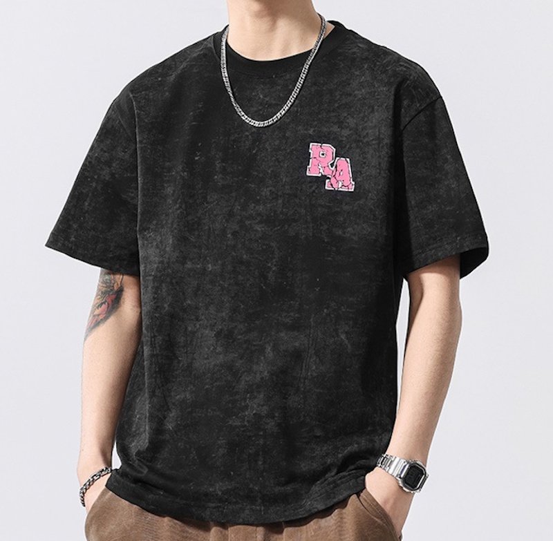 画像6: unisex Baseball Bulldog Print Wash T-shirt Short Sleeve T-Shirt  　ベイスボールブルドッグプリントヴィンテージスタイウォッシュド半袖ラウンドネック Tシャツ ユニセックス 男女兼用 (6)