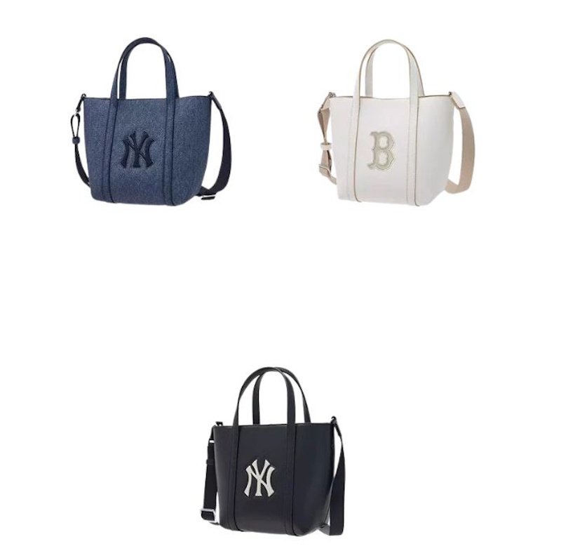 画像4: MLB NY New York Yankees Tote shoulder crossbody bag　　MLB NY　ニューヨークヤンキーストートショルダーアンダーアームバッグ (4)