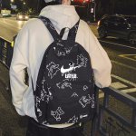 画像4: Unisex NASA x Raindrop Swoosh Backpack Bag 　ユニセックス 男女兼用ナサ宇宙飛行士×雨だれスウォッシュレインドロッププリント リュックサック バックパック (4)