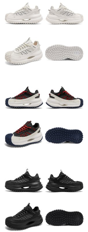 画像8: UnisexThick sole bicolor breathable lace-up sneakers 　 ユニセックス 男女兼用  厚底バイカラーブリーザブルレースアップスニーカー (8)