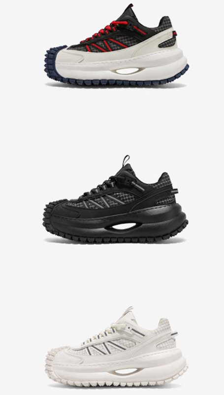 画像7: UnisexThick sole bicolor breathable lace-up sneakers 　 ユニセックス 男女兼用  厚底バイカラーブリーザブルレースアップスニーカー (7)