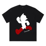 画像4: unisex PAWCEE Astro Boy Silhouette Short Sleeve T-Shirt  　アトムシルエットプリント半袖ラウンドネック Tシャツ ユニセックス 男女兼用 (4)