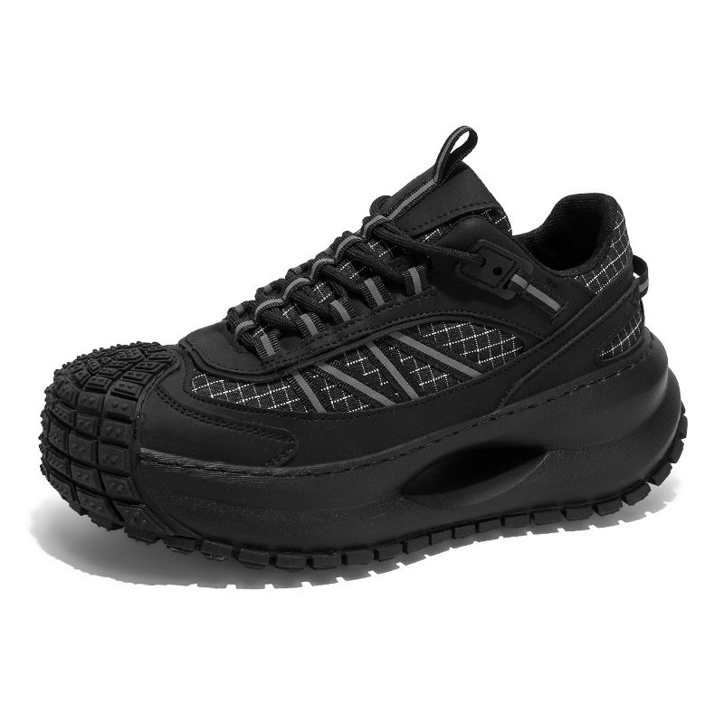 画像3: UnisexThick sole bicolor breathable lace-up sneakers 　 ユニセックス 男女兼用  厚底バイカラーブリーザブルレースアップスニーカー (3)