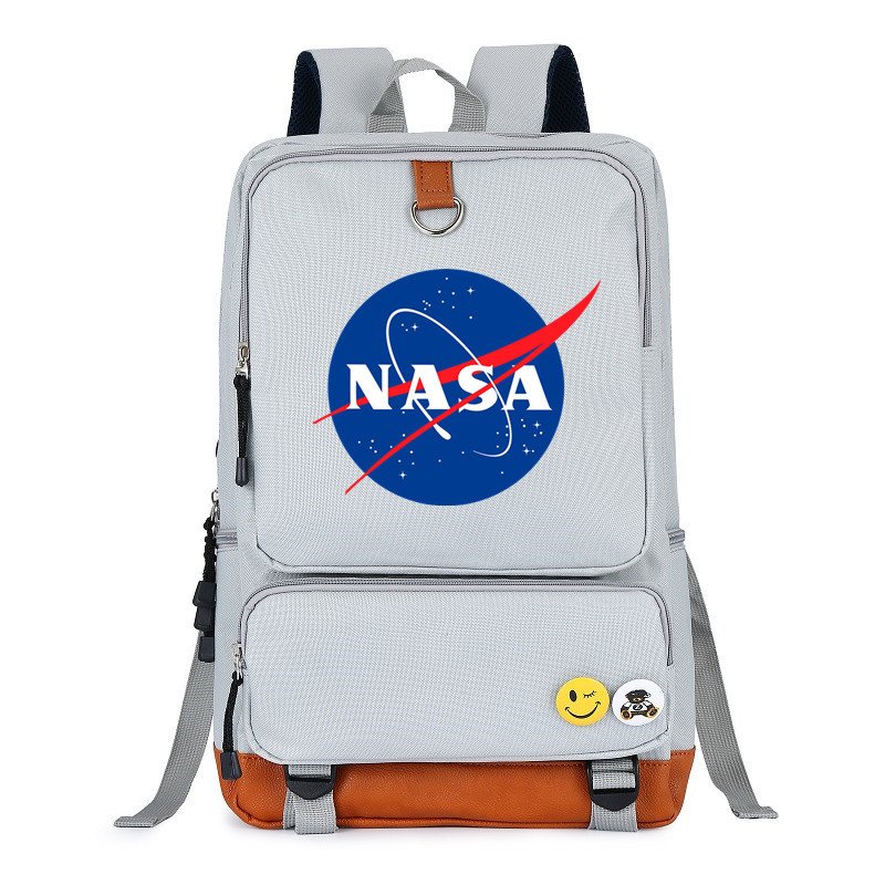 画像2: Unisex  NASA logo Backpack Bag 　ユニセックス 男女兼用ナサロゴプリント リュックサック バックパック (2)