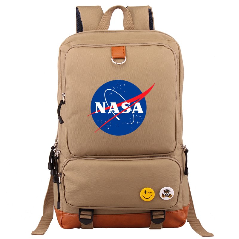 画像1: Unisex  NASA logo Backpack Bag 　ユニセックス 男女兼用ナサロゴプリント リュックサック バックパック (1)