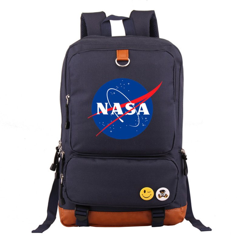 画像5: Unisex  NASA logo Backpack Bag 　ユニセックス 男女兼用ナサロゴプリント リュックサック バックパック (5)