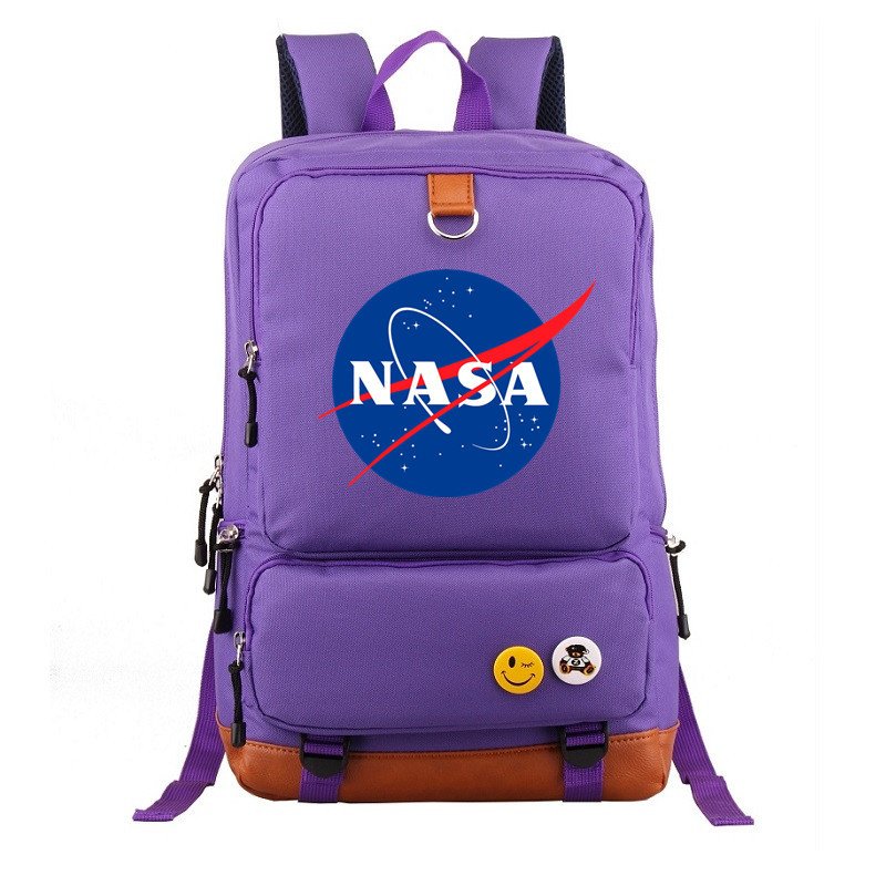 画像8: Unisex  NASA logo Backpack Bag 　ユニセックス 男女兼用ナサロゴプリント リュックサック バックパック (8)