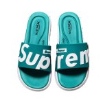 画像1: Unisex SUPER Logo Flat Sandals  slippers  ユニセックス 男女兼用 スーパーロゴ フリップ フロップサンダル シャワーサンダル ビーチサンダル　 (1)