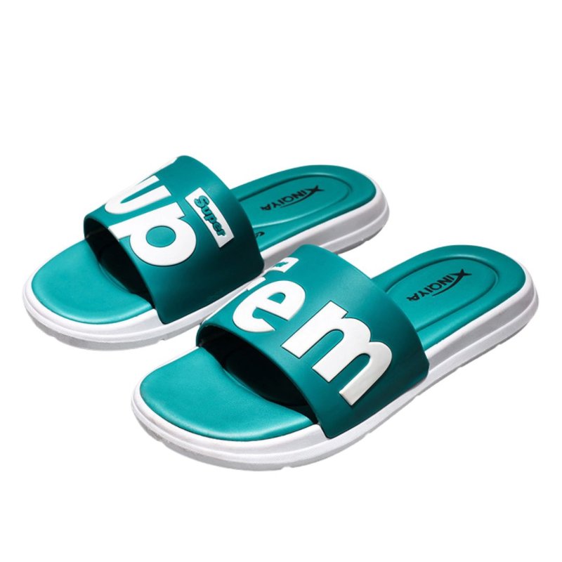 画像2: Unisex SUPER Logo Flat Sandals  slippers  ユニセックス 男女兼用 スーパーロゴ フリップ フロップサンダル シャワーサンダル ビーチサンダル　 (2)
