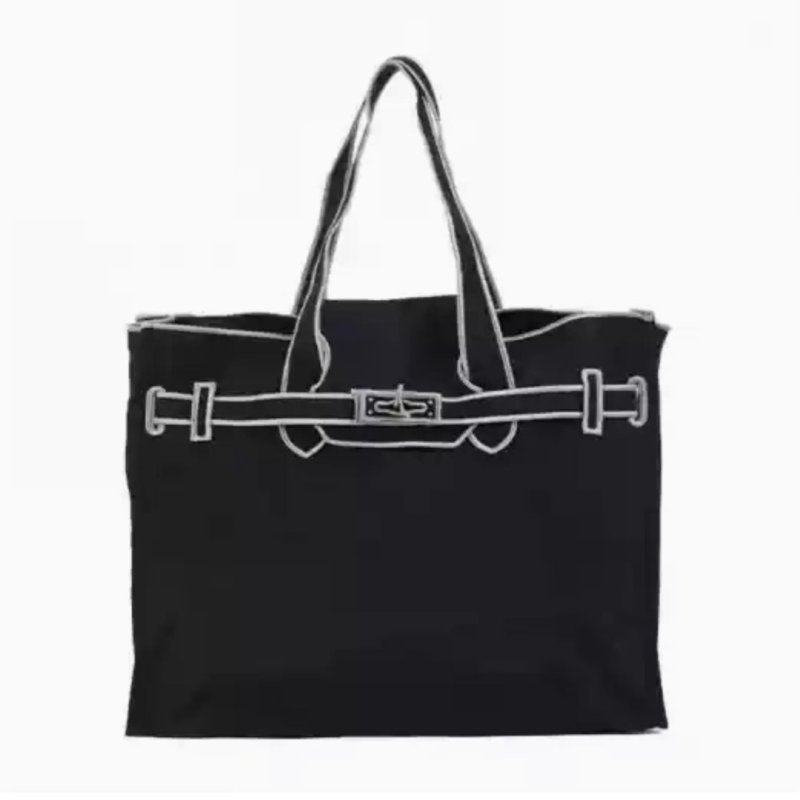 画像3: New Classic Classical Nylon Eco Bag BK tote bag Messenger bag ユニセックス ナイロン エコ キャンバストートバック (3)