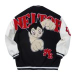 画像1: 25 Unisex Astro Boy Stadium Jacket Front and Back Design  ユニセックス 男女兼用  アストロボーイ アトム スタジャン スタジアムジャンパー ジャケット バック 刺繍 デザイン (1)
