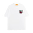 画像1: unisex Pocket cherry embroidery Short Sleeve T-Shirt  チェリー刺繍ポケット 半袖ラウンドネック Tシャツ ユニセックス 男女兼用 (1)