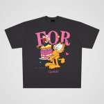 画像3: unisex Happy Birthday Garfield  Print Short Sleeve T-Shirt  　ハッピーバースデーガーフィールドプリント 半袖ラウンドネック Tシャツ ユニセックス 男女兼用 (3)