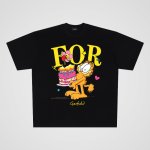 画像4: unisex Happy Birthday Garfield  Print Short Sleeve T-Shirt  　ハッピーバースデーガーフィールドプリント 半袖ラウンドネック Tシャツ ユニセックス 男女兼用 (4)