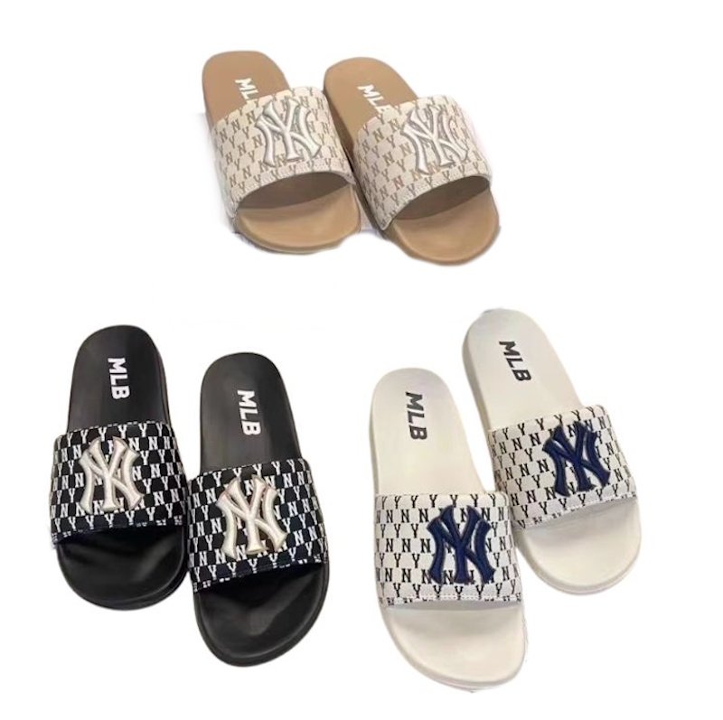 画像9: Unisex MLB NY monogram logo sandals slippers  ユニセックス 男女兼用 MLB NY エムエルビー ニューヨークヤンキース フリップ フロップサンダル シャワーサンダル ビーチサンダル　 (9)