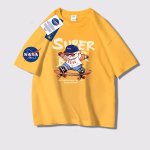 画像3: unisex NASA x Skater BearPrint Short Sleeve T-Shirt  　　NASA×スケーターベアプリント 半袖ラウンドネック Tシャツ ユニセックス 男女兼用 (3)