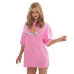 画像3: Oversized vintage tweety print round neck short sleeve T-shirt Pink Y2K ユニセックス男女兼用 ヴィンテージ風 トゥイーティープリント オーバーサイズラウンドネック半袖 Tシャツ (3)