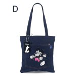 画像4: Mickey Mouse embroidered denim shoulder tote bag 　ミッキーマウス刺繍デニムショルダートートバッグ (4)