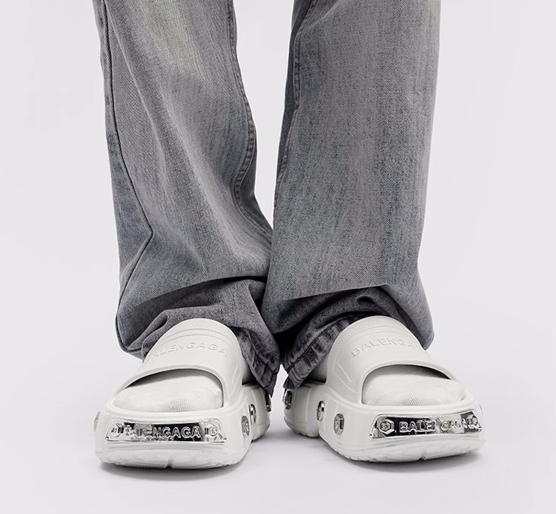 画像5: Unisex Thick sole rivet hole sandal shoes  プラットフォーム厚底金具t付きリベットホールサンダルシューズ 男女兼用サイズ (5)