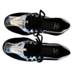 画像2: Women's Round Head Mary Jane Lace Up Ballet Shoes Sneakers Pumps Shoes　 メリージェーンフレンチレースアップレザーバレースニーカーバレリーナシューズ (2)