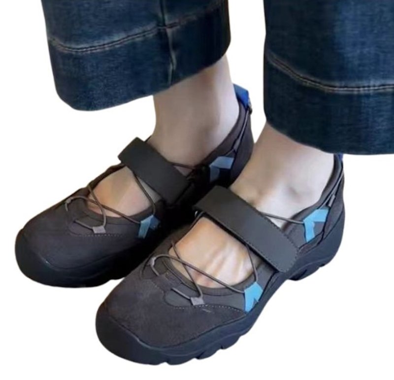 画像4: Women's Lace-up bicolor leather ballet sneakers　 レースアップバイカラーレザーバレースニーカーバレリーナシューズシューズ (4)