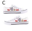 画像7: Unisex Tom and Jerry Painted Lace-up Canvas Sneakers　 ユニセックス 男女兼用  トム＆ジェリーペイントキャンバスレースアップスニーカー (7)