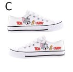 画像7: Unisex Tom and Jerry Painted Lace-up Canvas Sneakers　 ユニセックス 男女兼用  トム＆ジェリーペイントキャンバスレースアップスニーカー (7)