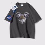 画像6: unisex NASA x Space Mickey Mouse Print Short Sleeve T-Shirt  　　NASAスペースミッキーマウスプリント 半袖ラウンドネック Tシャツ ユニセックス 男女兼用 (6)