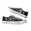 画像2: Unisex Tom and Jerry Painted Lace-up Canvas Sneakers　 ユニセックス 男女兼用  トム＆ジェリーペイントキャンバスレースアップスニーカー (2)