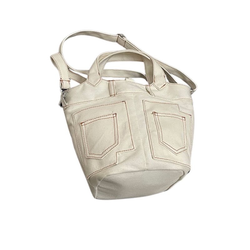 画像4: Graffiti denim bucket tote shoulder bag shoulder tote bag  グラフィティデニムバケットショルダートートバッグ (4)