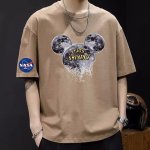 画像7: unisex NASA x Space Mickey Mouse Print Short Sleeve T-Shirt  　　NASAスペースミッキーマウスプリント 半袖ラウンドネック Tシャツ ユニセックス 男女兼用 (7)