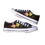 画像2: Unisex Spongebob Painted Lace-up Canvas Sneakers　 ユニセックス 男女兼用 スポンジボブペイントキャンバスレースアップスニーカー (2)