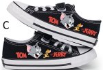 画像6: Unisex Tom and Jerry Canvas Lace-Up & Velcro Sneakers　 ユニセックス 男女兼用  トム＆ジェリー＆キャンバスベルクロ＆レースアップスニーカー (6)
