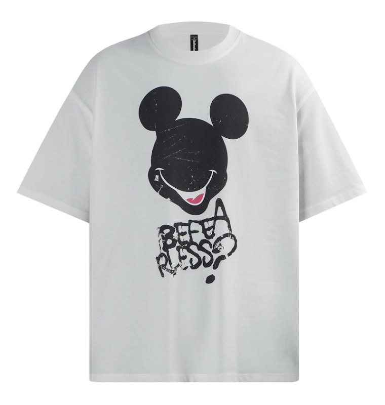 画像3: unisex Retro vintage style Mickey Mouse double-sided print Short Sleeve T-Shirt  　レトロヴィンテージスタイミッキーマウス両面プリント半袖ラウンドネック Tシャツ ユニセックス 男女兼用 (3)